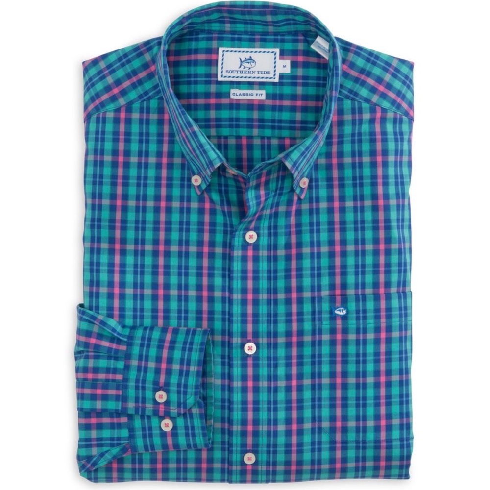 Southern Tide Check Sport Shirt | Men's Medium